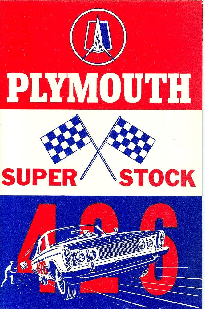 bishko automotive literature 1963 Plymouth 426 Super Stock Owners Manual User Guide Reference Operator Book