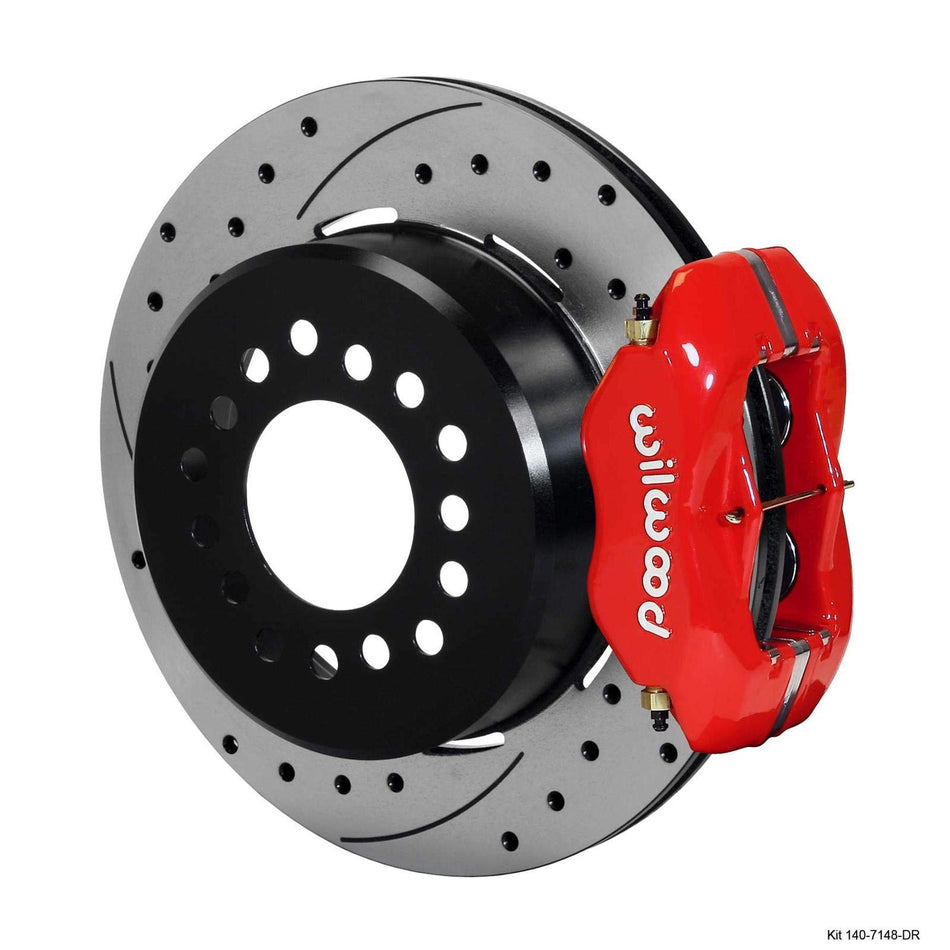 FDLI P/S Park Brake Kit, Drilled, Red