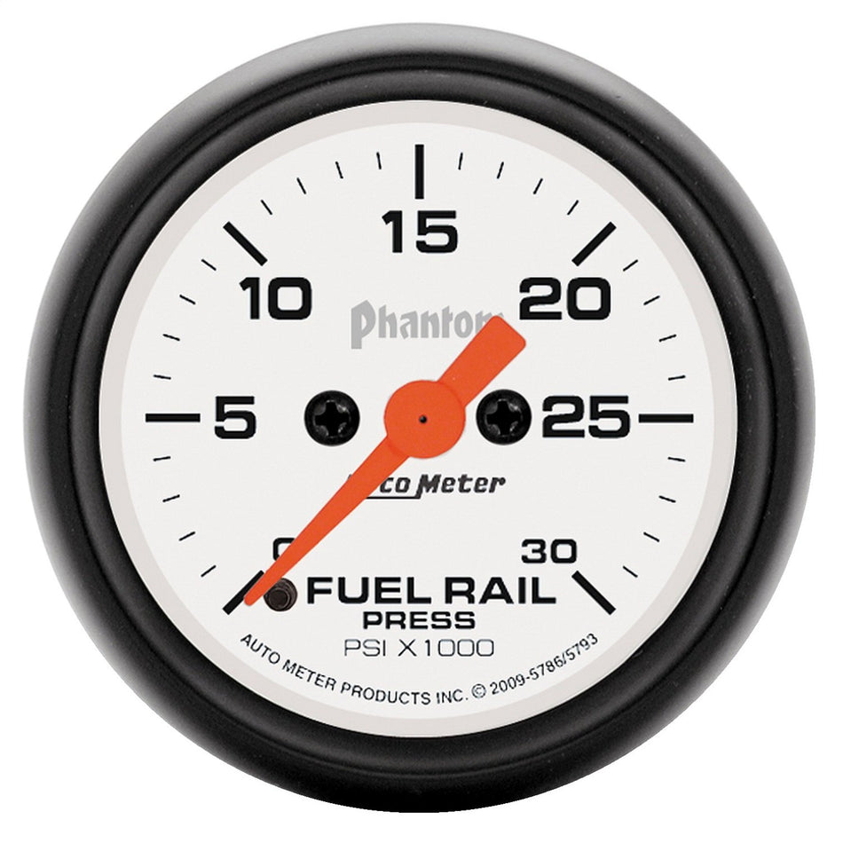 Auto Meter 5786 Phantom Fuel Rail Pressure Gauge,2.3125 in.