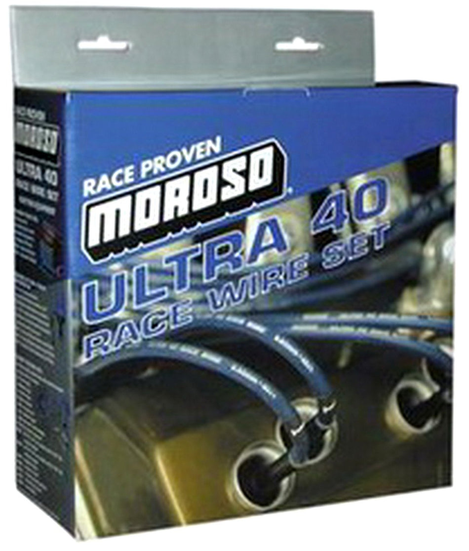 Moroso 73804 Universal Ultra 40 Spark Plug Wire Set, Fits BAE/AJPE Hemi Engines, 8.5 L Insulators