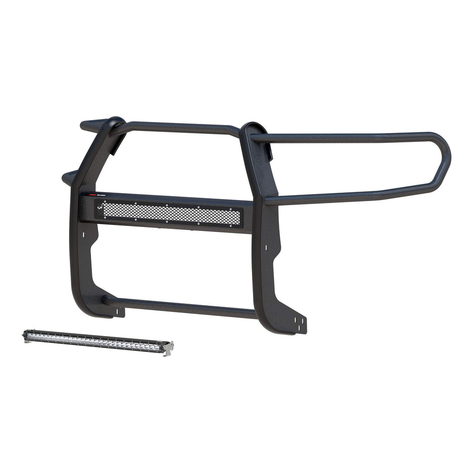 ARIES 2170006 Pro Series Black Steel Grille Guard with Light Bar, Select Toyota Tacoma
