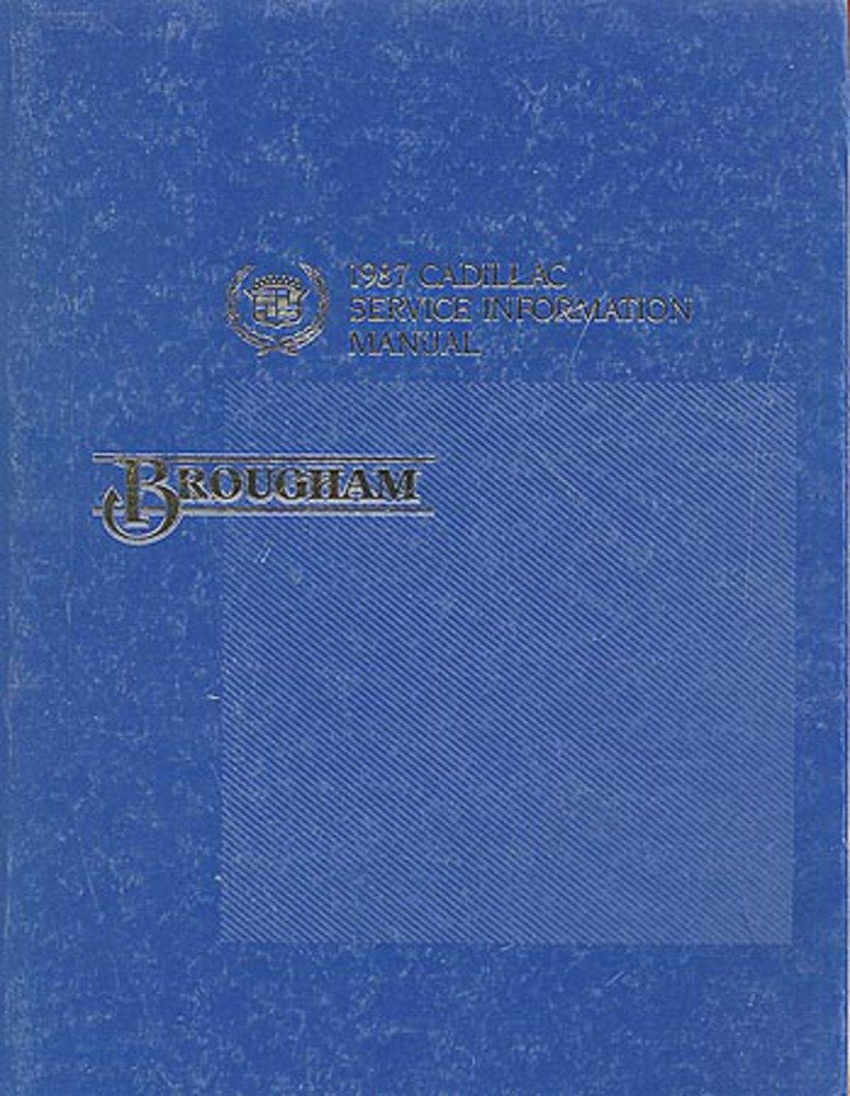 bishko automotive literature 1987 Cadillac Brougham Service Shop Repair Manual Book Engine Drivetrain Wiring