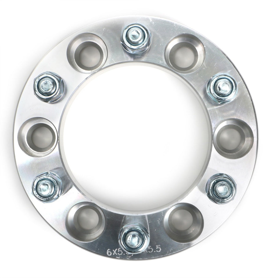 TRANS-DAPT PERFORMANCE - BILLET WHEEL SPACERS-6x5.5 ON 6x5.5 1.5" THICK/12 MM STUDS (3627)