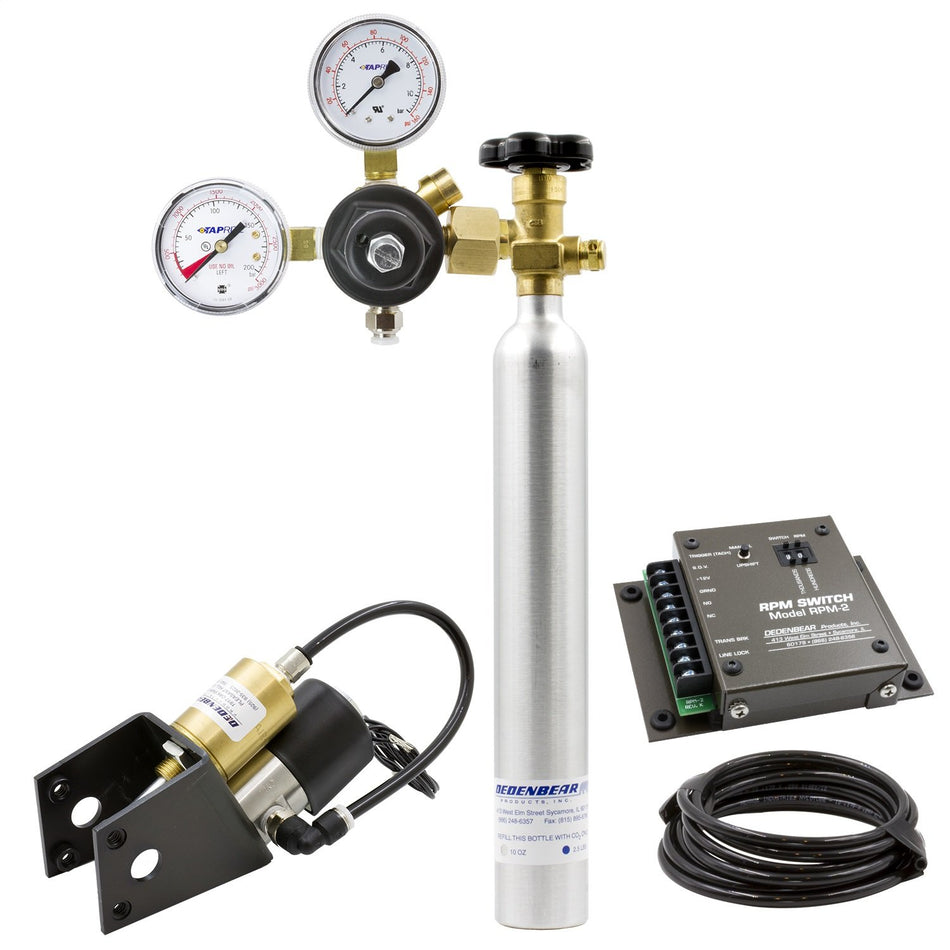 Auto Meter AS1K Shifter, CO2 (Dedenbear Kit, Co2 Bottle & Rpm Switch, 3 Speed Rev., Turbo Action Cheetah)