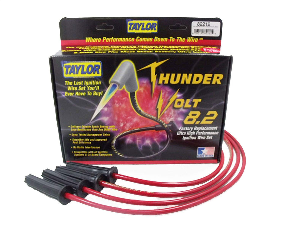 Taylor Cable 82212 Thundervolt 8.2 custom 4 cyl red