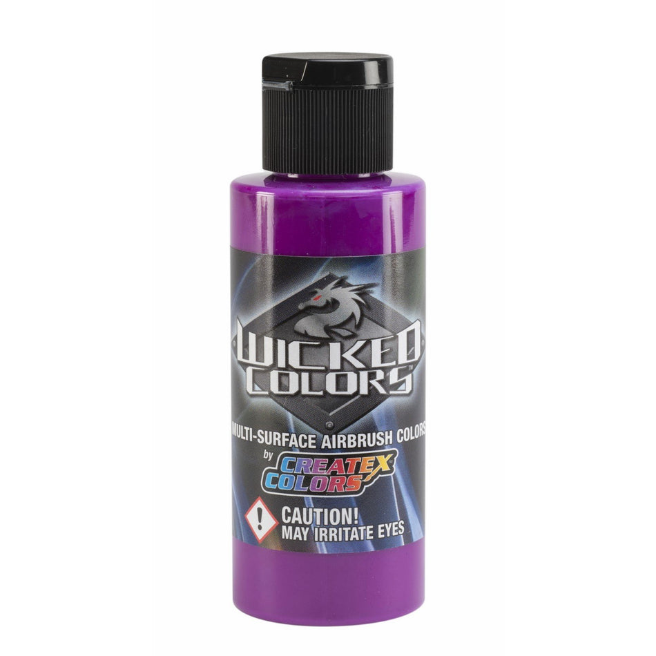 Createx Wicked Colors Airbrush Color - 16 oz, Fluorescent Purple