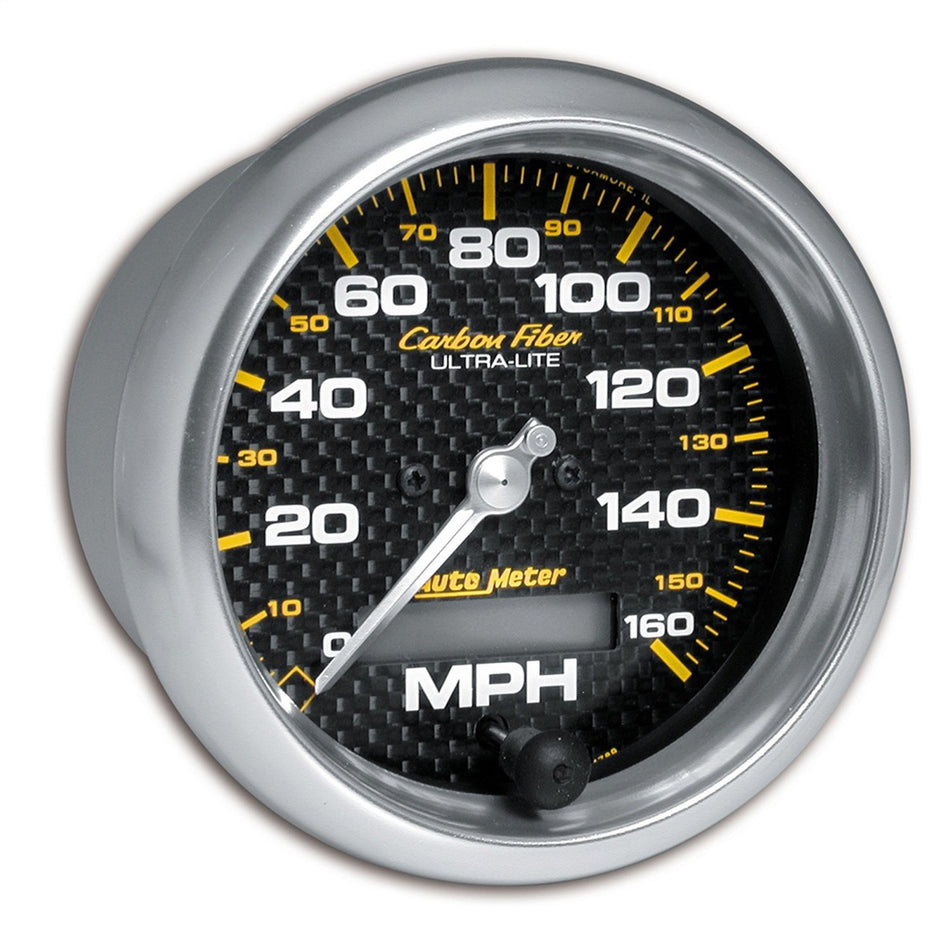 Auto Meter 4789 Carbon Fiber in-Dash Electric Speedometer, 3.375 in.