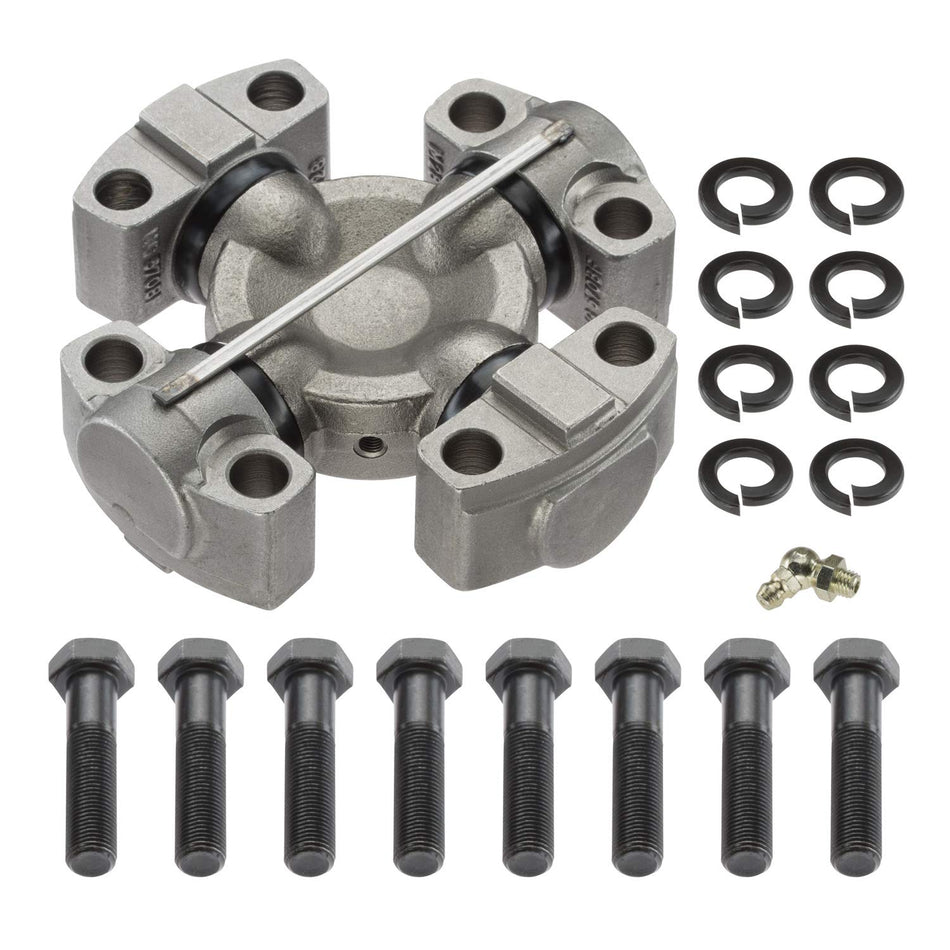 MOOG 927B Greaseable Premium Universal Joint for 927 with 8 1/2-20 x 2-1/4 Cap Screws & 8 Lock Washers