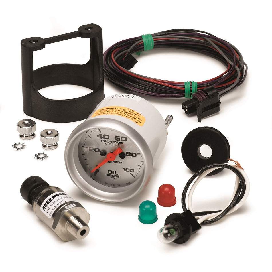 Auto Meter 4353 Ultra-Lite Electric Oil Pressure Gauge