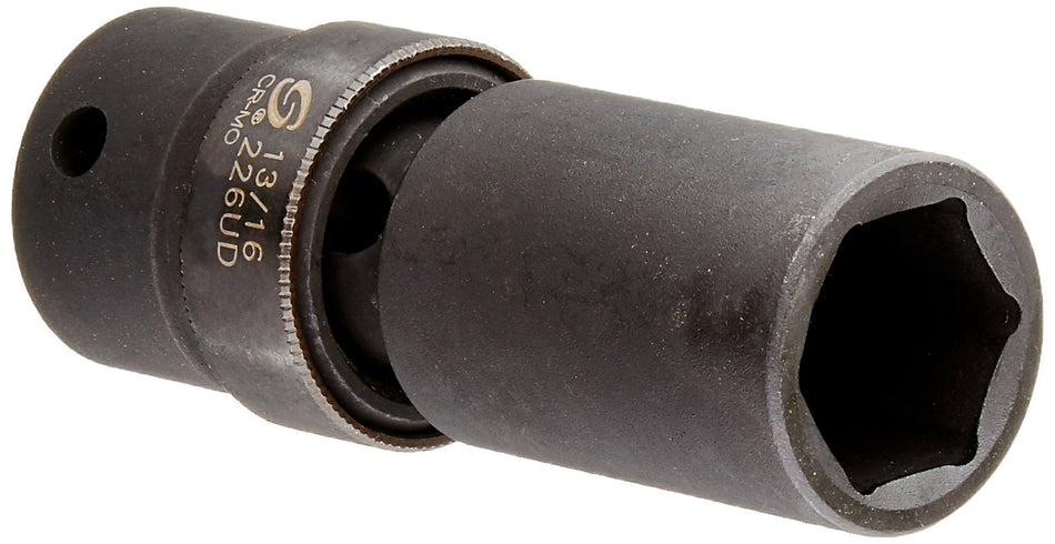 Sunex 226ud 1/2-Inch Drive 13/16-Inch Deep Universal Impact Socket