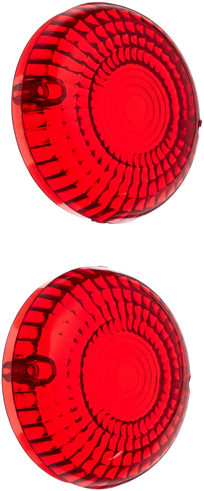 Kuryakyn 2267 Motorcycle Lighting Accessory: Replacement Turn Signal/Blinker Light Lenses for Yamaha Motorcycles, Red Lens, 1 Pair