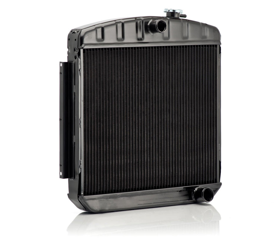 Be Cool 15002 OE Black Finish Restoration Downflow Radiator