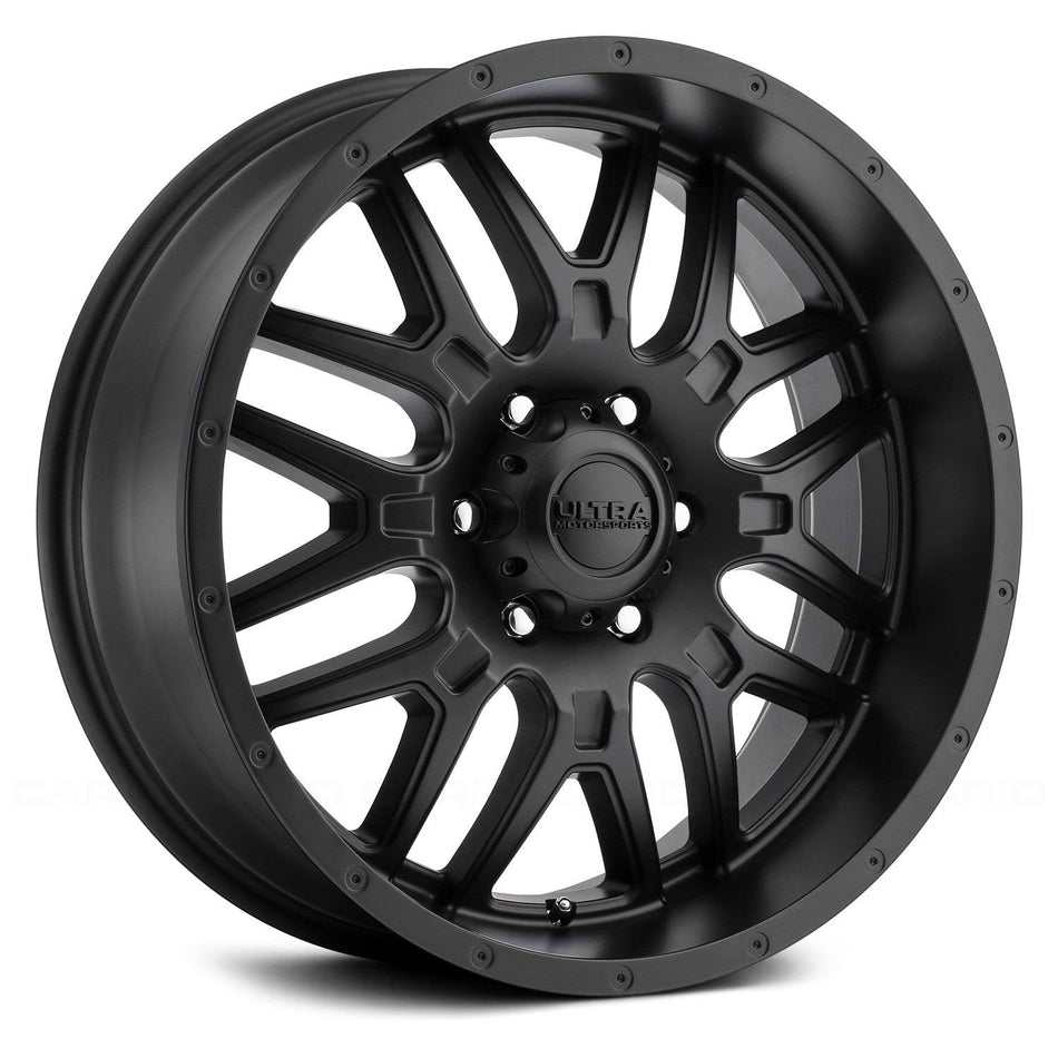 ULTRA 203SB HUNTER Black Wheel Satin Clear Coat (0 x 9. inches /6 x 139 mm, -12 mm Offset)