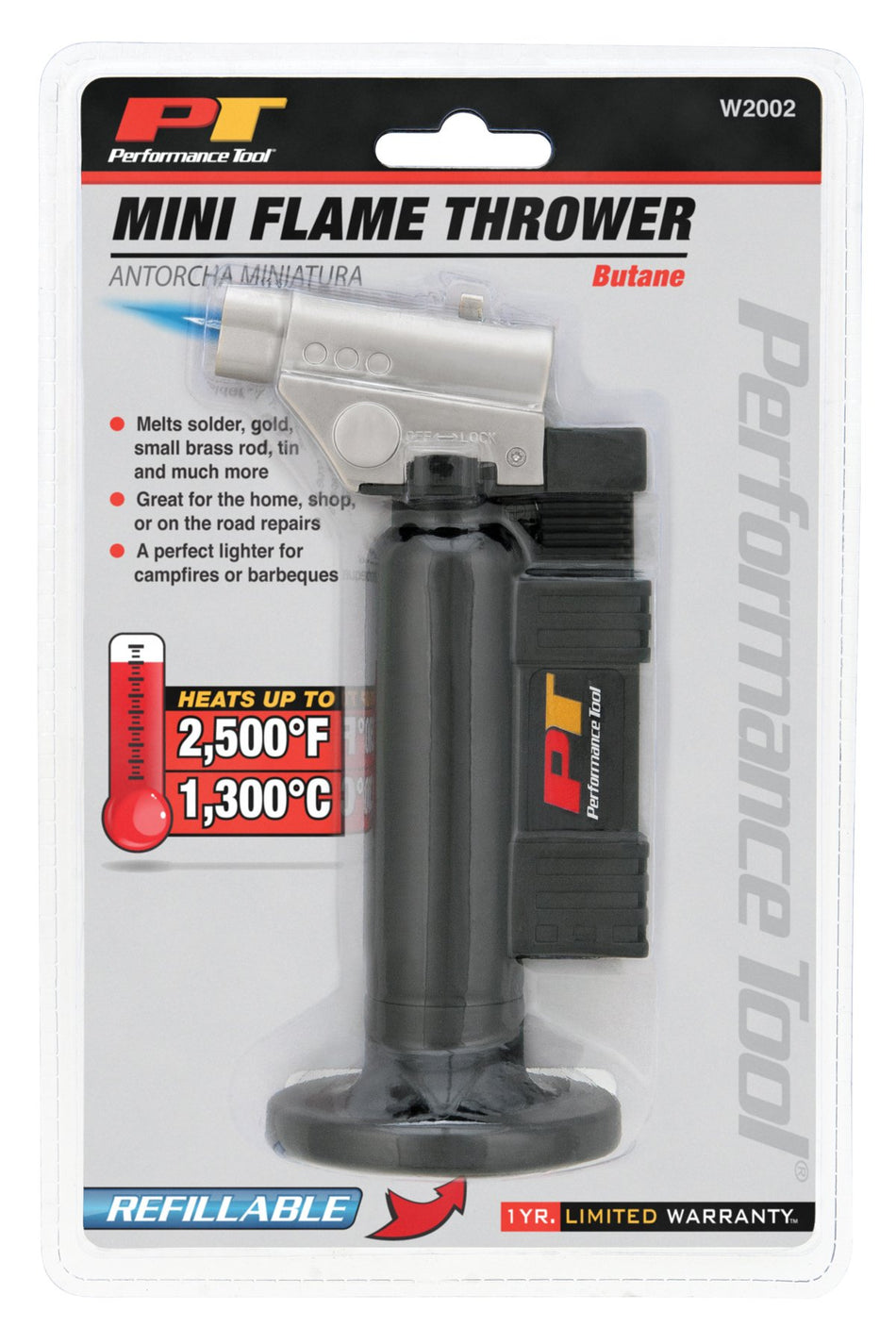 Performance Tool Jet Torch, Refillable