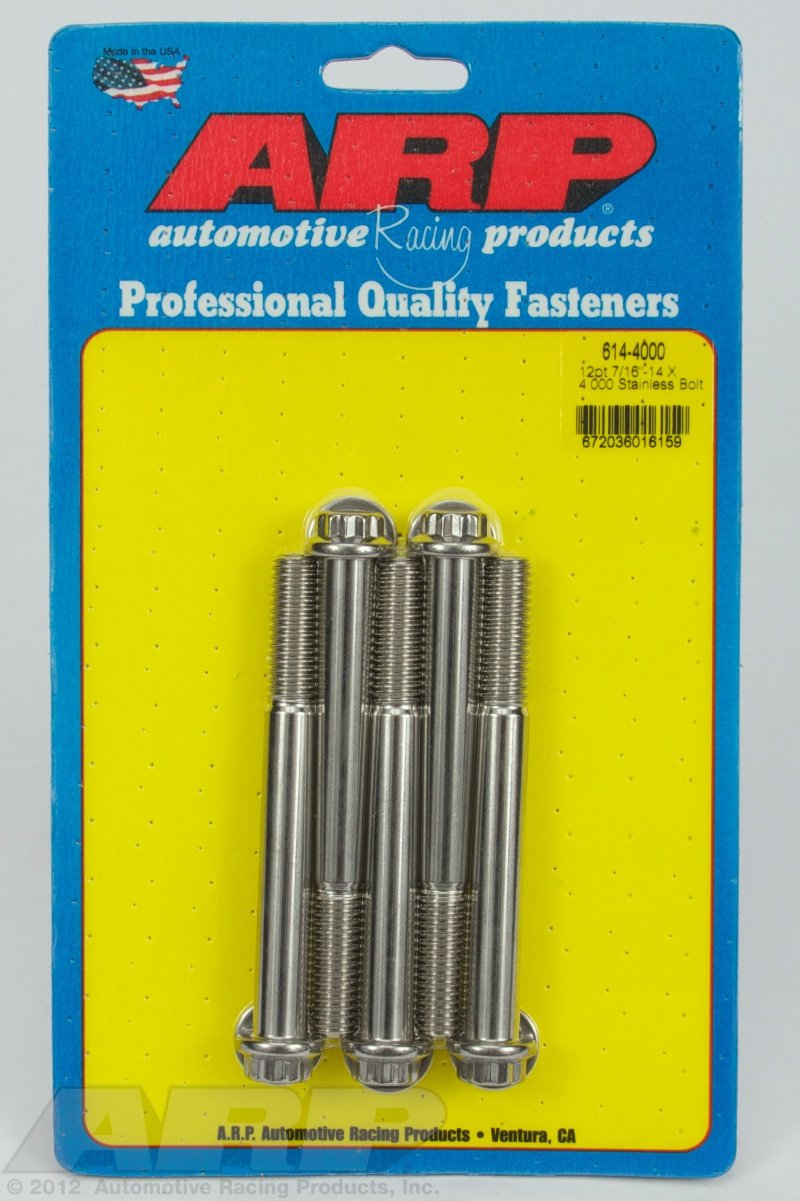 ARP (614-4000) Hex Bolt, Stainless Steel