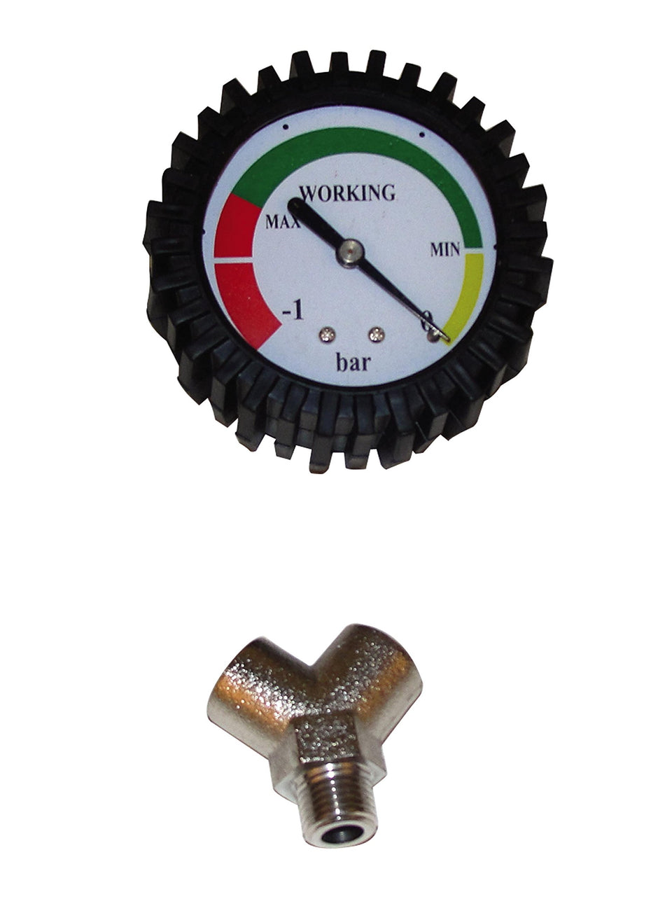 John Dow Industries 6EV-1 Replacement Vacuum Gauge (for Fluid Evacuators), 1 Pack