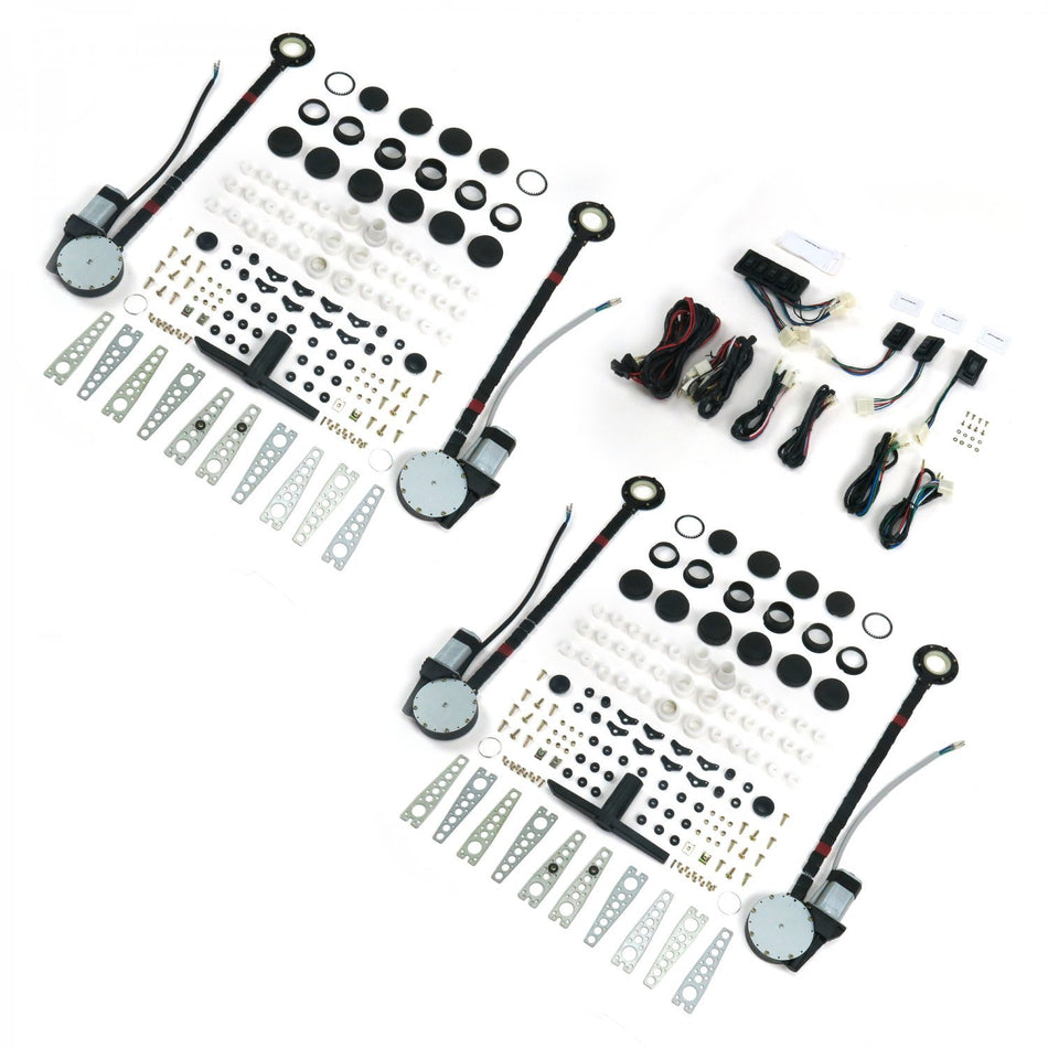AutoLoc Power Accessories 9847 4-Door Universal Power Window Kit with 7 Switches