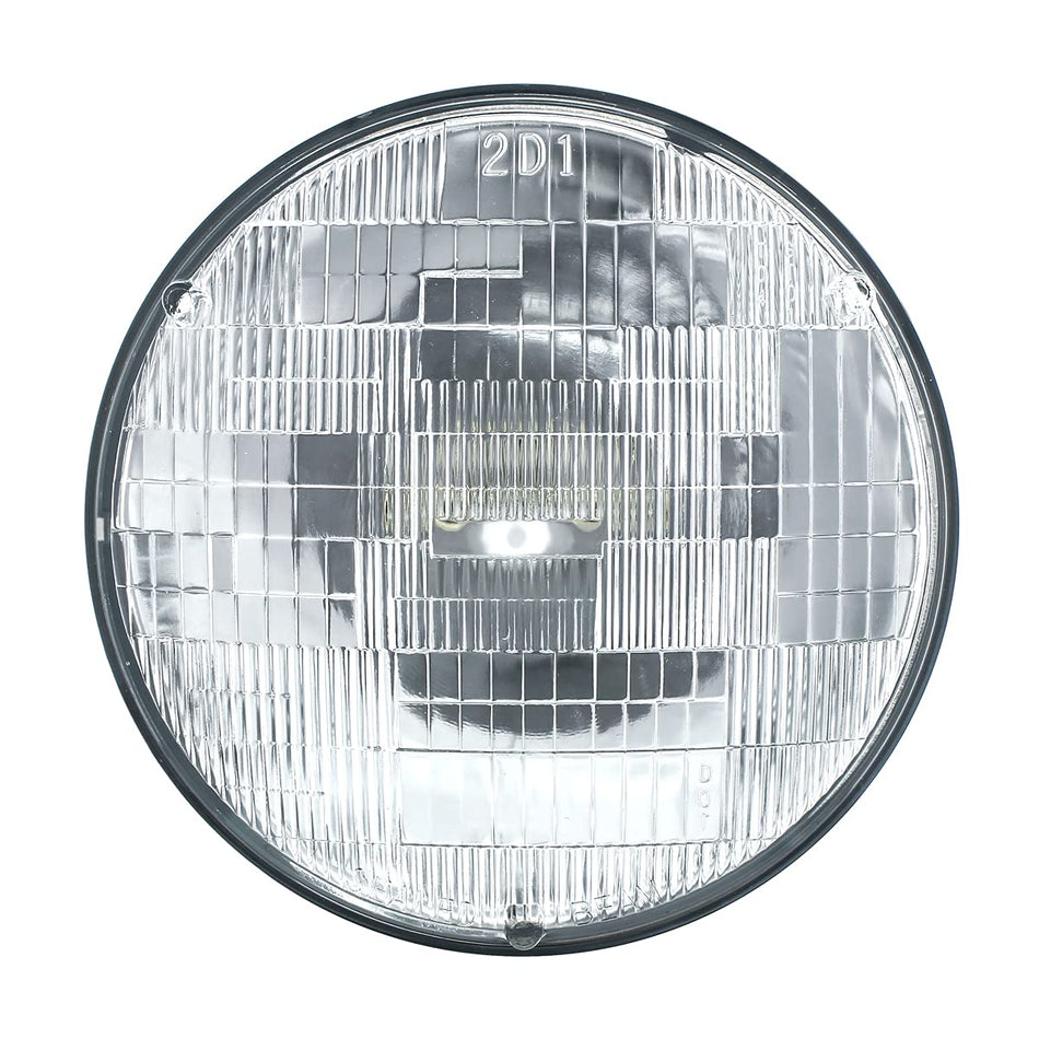 United Pacific 30356 7u201d (178mm) Standard Halogen Sealed Beam Headlight, Glass Lens, 12V Application, 60/35W, Replaces 6014/H6024/H6017 - ONE Unit