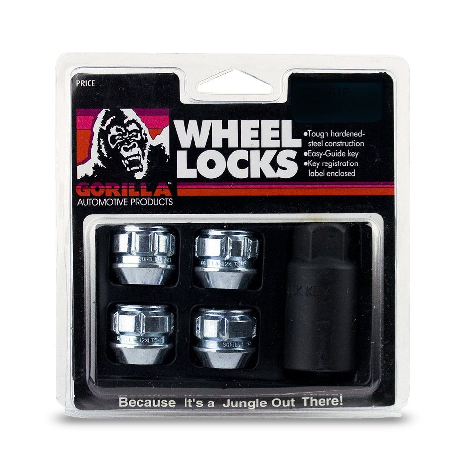 Gorilla Automotive 78641N Acorn Open End Wheel Locks (14mm x 1.50 Thread Size) - Pack of 4