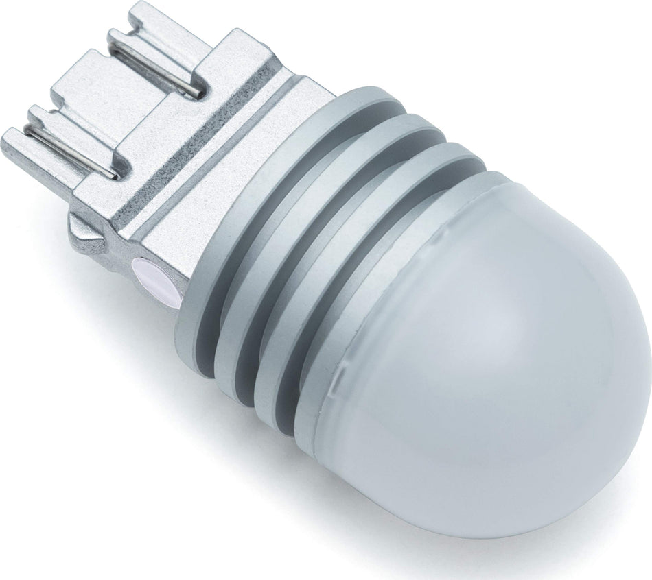 Kuryakyn 2887 Motorcycle Lighting: Replacement LED Light Bulb for Type 3157 Two-Circuit Applications, White/White, Pack of 1