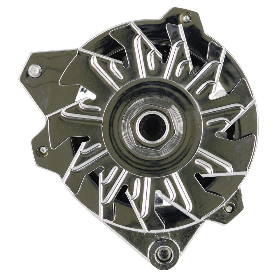 Powermaster 8-37529-110 Alternator (Chrysler Upgrade CS130 Type Chrome 140A 1V Pulley w/spacers 1-Wire 318/340/360), 1 Pack