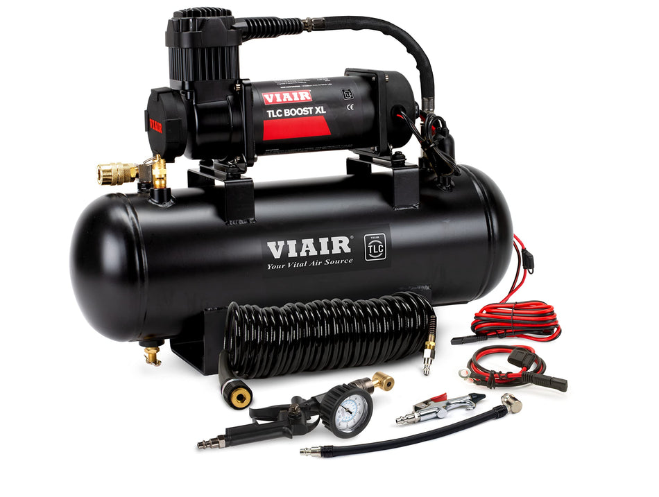 VIAIR TLC Boost XL Automatic Hard-Mount Air Compressor Kit, Tire Inflator for Off Road, Overland, RV, Bike, Automotive Tire Inflation up to 35u201d, Tubeless compatible, 150 PSI Rated (42041)