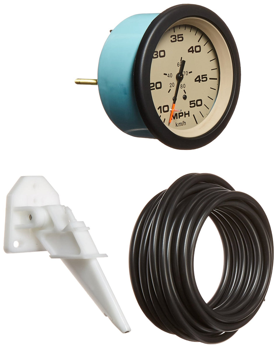 Sierra International 61163P Sahara Pitot Type 10 to 50 Mph Dial Range Scratch Resistant Speedometer Kit, 3