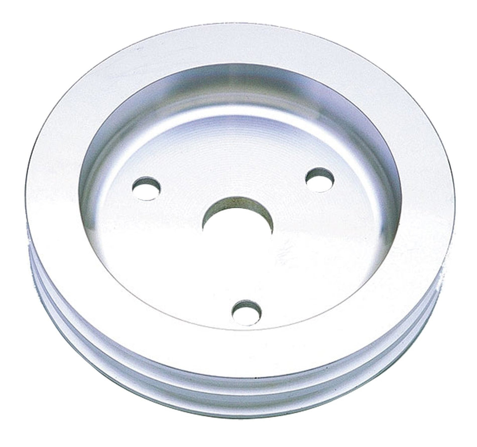 Trans-Dapt 6053 Polished Aluminum Double-Groove Crankshaft Pulley