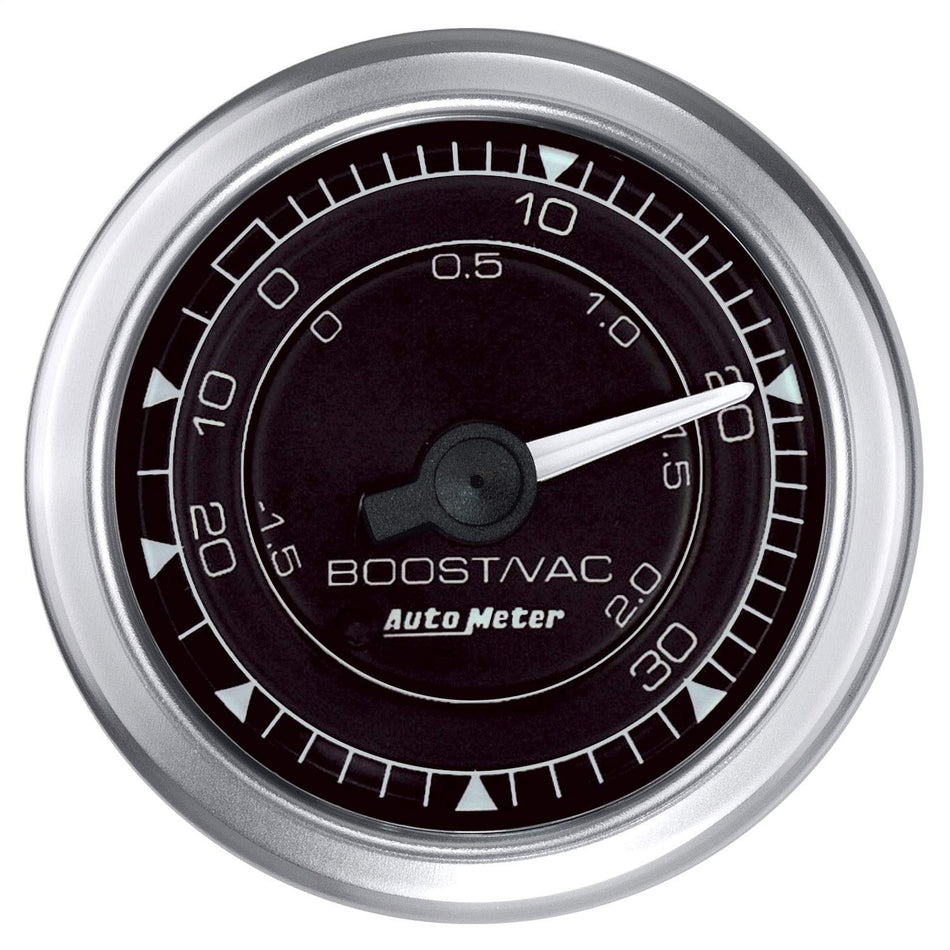AutoMeter 8103 Gauge, Vac/Boost, 2 1/16, 30Inhg-30Psi, Mechanical, Chrono