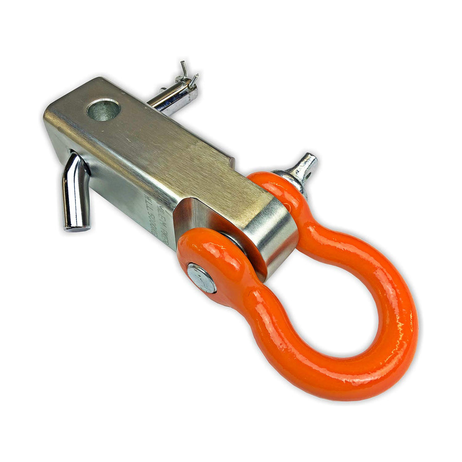 MILEMARKER Mile Marker Steel Hitch Receiver with Shackle and D-Ring - 60-65000C