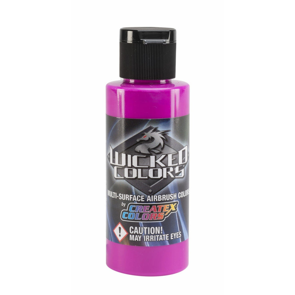 Createx Wicked Colors Airbrush Color - 16 oz, Fluorescent Raspberry