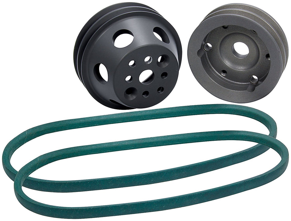 Allstar Performance ALL31093 Reduction Pulley Kit (SB Chevy 1:1 Ratio For No Power Steering)