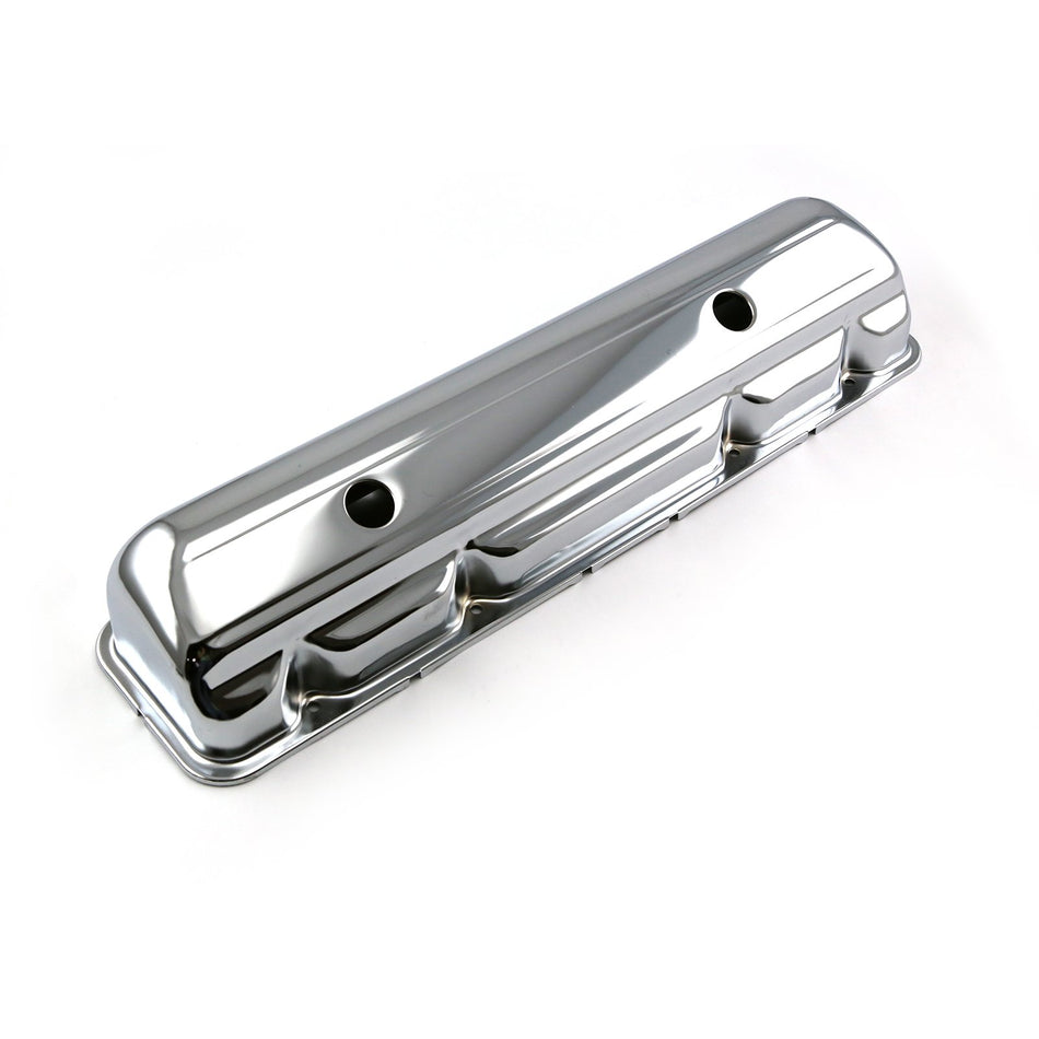 Speedmaster PCE314.1058 Fits Mopar Chrysler 170 198 225 Slant 6 Chrome Steel Valve Cover - 4 1/2 Tall w/Hole