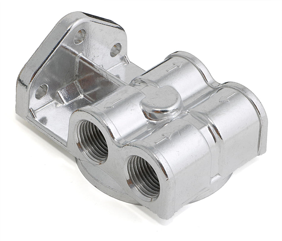 TRANS-DAPT PERFORMANCE - LS & GEN3 SINGLE OIL FILTER RELOCATION KIT WITH HORIZONTAL BASE (1014)