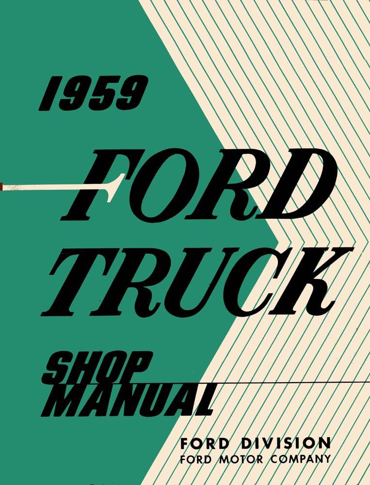 bishko automotive literature 1959 Ford Pickup Truck F Series Service Repair Manual Book Engine Electrical OEM