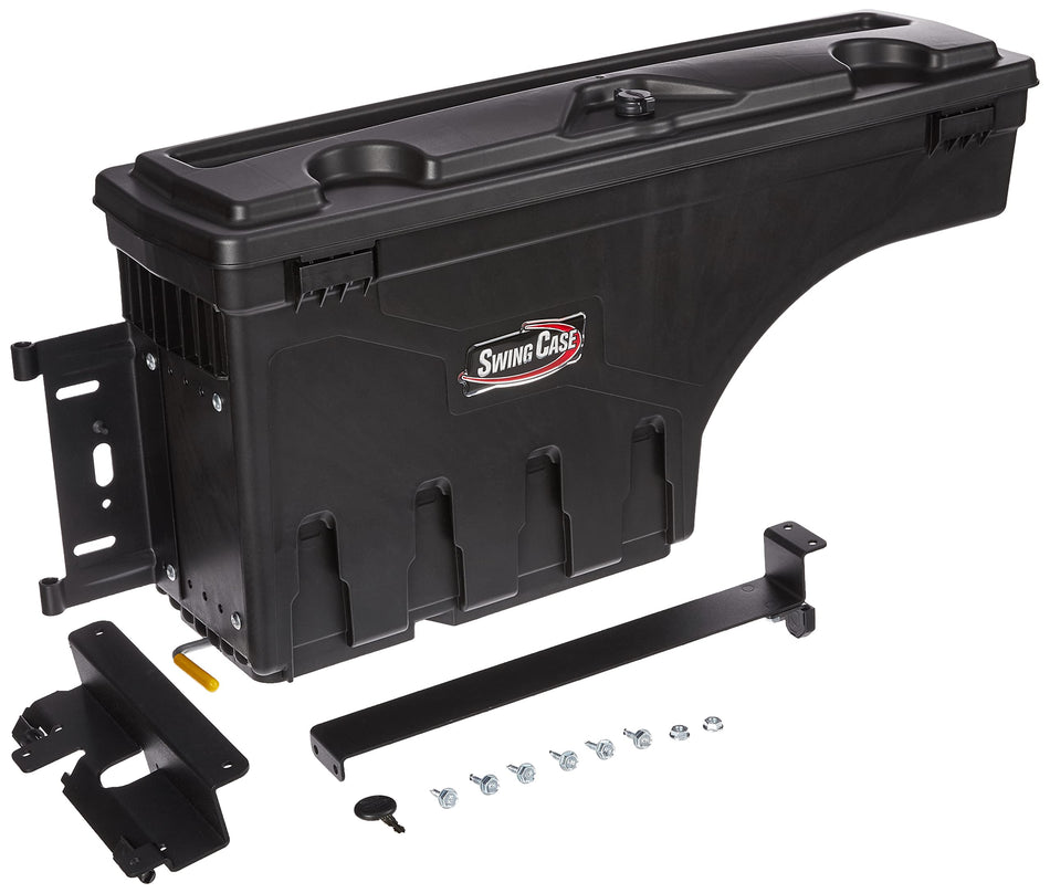UnderCover SwingCase Truck Bed Storage Box | SC100D | Fits 2007 - 2019 Chevy/GMC Silverado/Sierra 2500/3500HD Drivers Side , Black