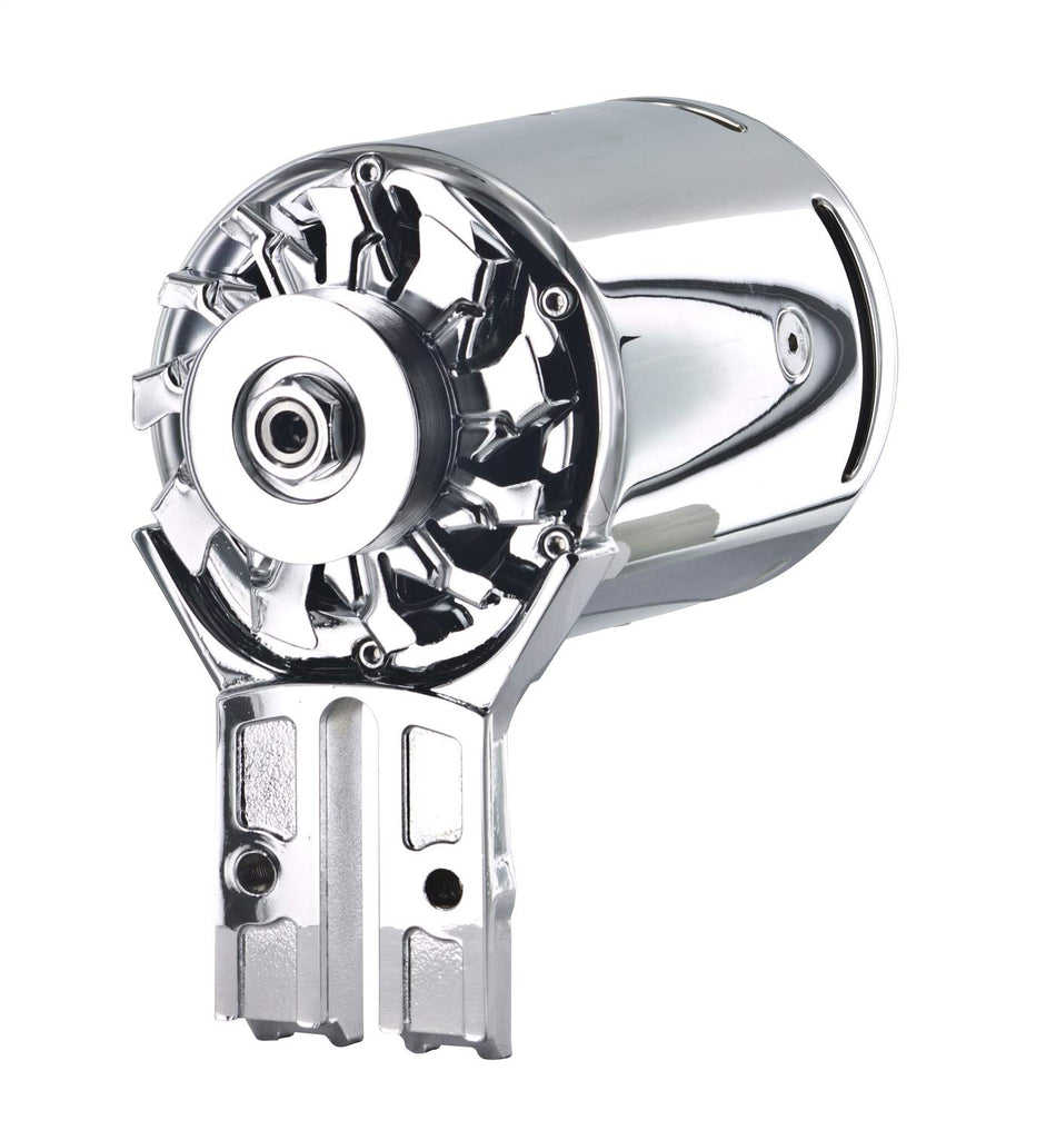 Powermaster 182011 Chrome Alternator (PowerGEN Flat Head Front Mating '39-'48 90A 12V)