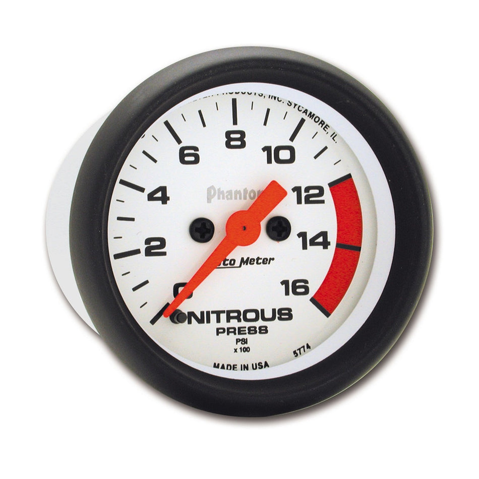 Auto Meter 5774 Phantom Electric Nitrous Pressure Gauge