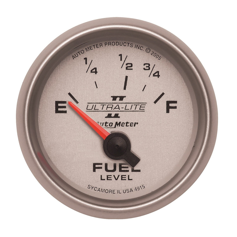 Auto Meter 4915 Ultra-Lite II 2-1/16 73-10 ohms Short Sweep Electric Fuel Level Gauge for Ford