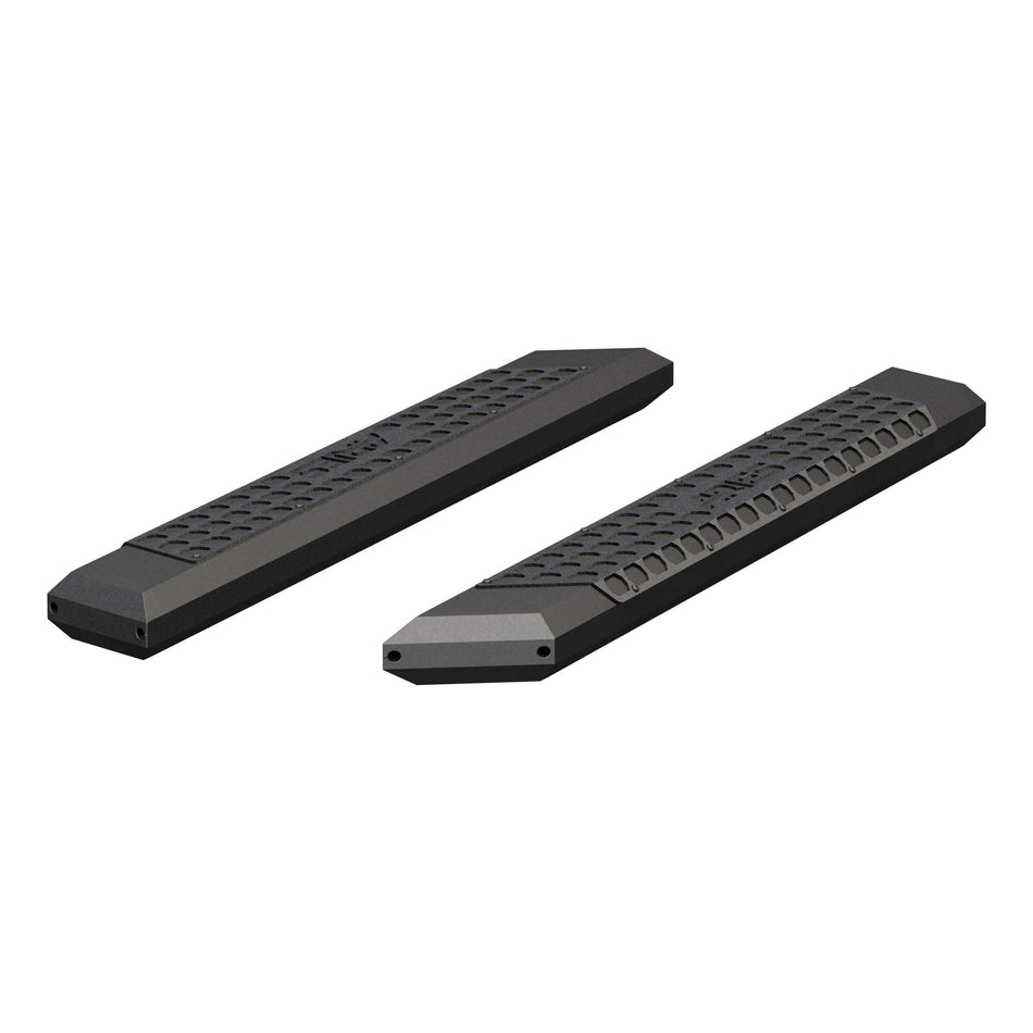 ARIES 2055953 AdvantEDGE Black Aluminum 53-Inch Truck Running Boards, Brackets Sold Separately