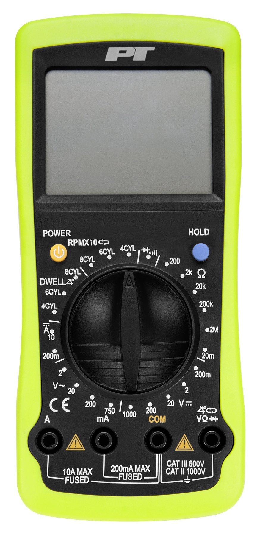 Performance Tool W2972 Digital Automotive Multimeter Green