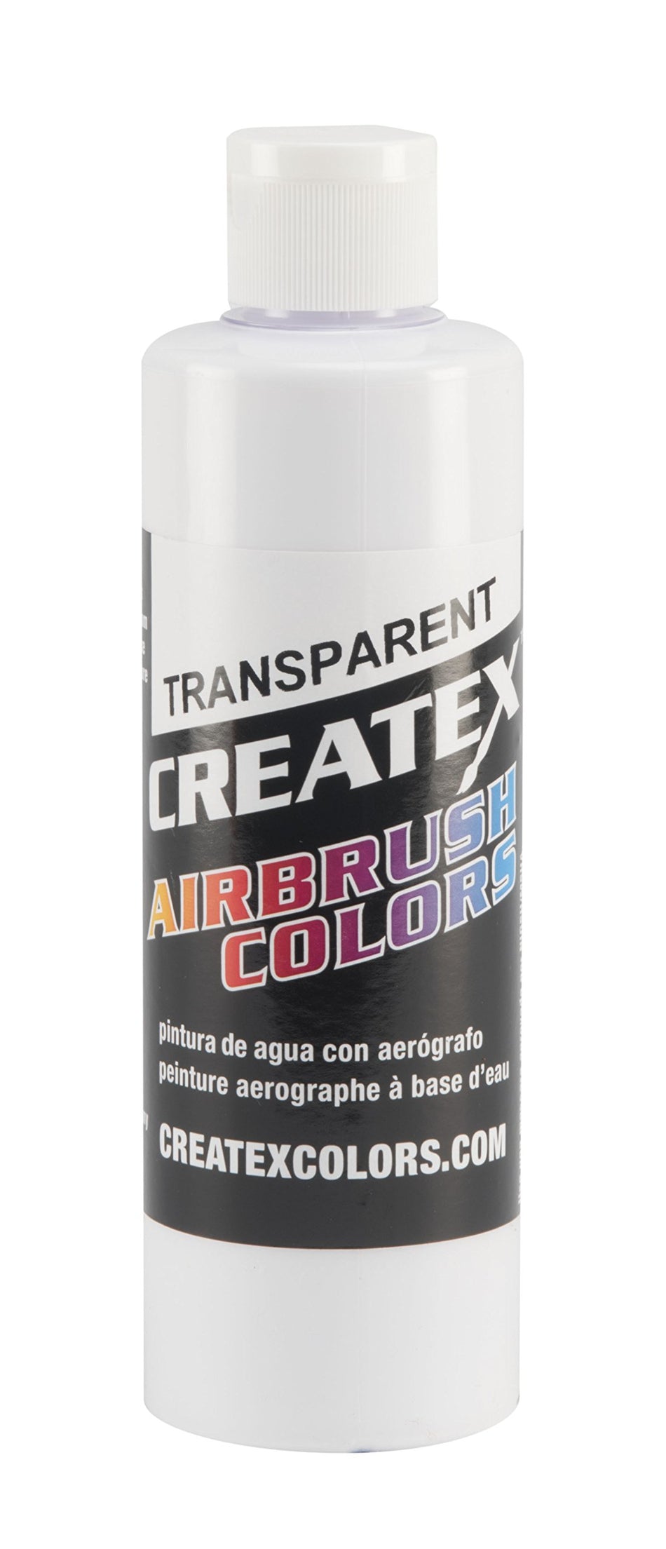 Createx Colors Paint for Airbrush, 8 oz, Transparent White