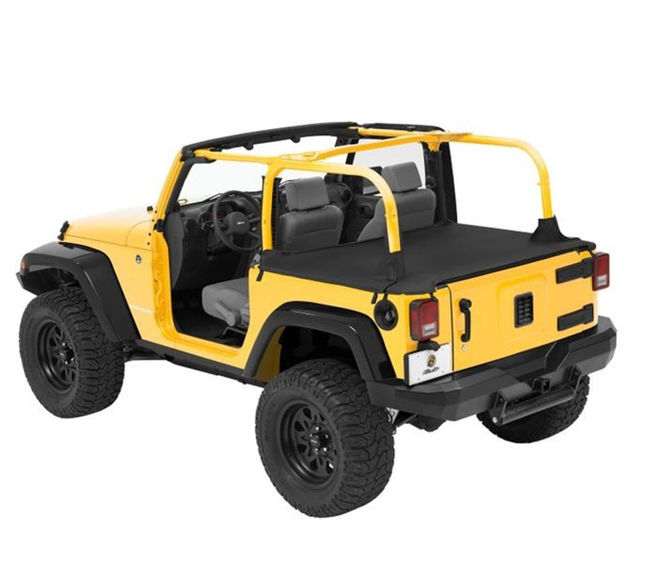 Bestop 9003335 Black Diamond Duster Deck Cover for 2007-2018 Wrangler 2-Door
