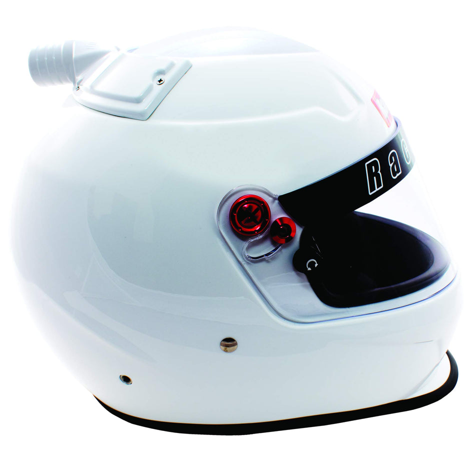 RaceQuip Top Air Full Face Helmet PRO20 Series Snell SA2020 Rated Gloss White Small 266112