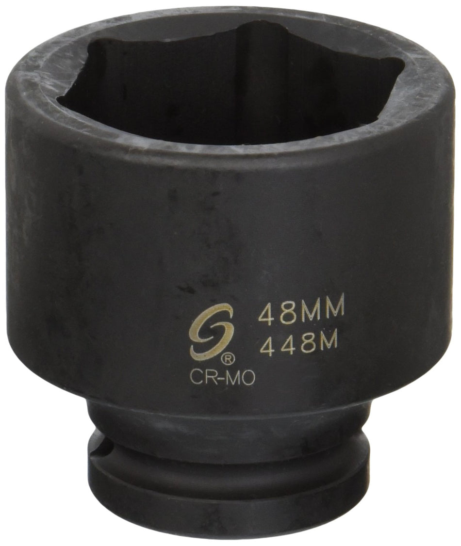 Sunex 448M 3/4 Drive Standard 6 Point Metric Impact Socket 48mm