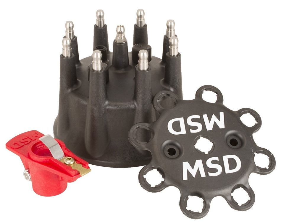 MSD Ignition 79193 Black Pro Mag Lite Cap And Rotor Kit