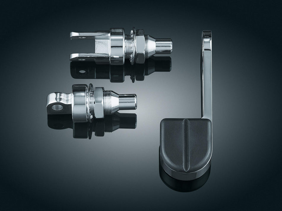 Kuryakyn 8079 Motorcycle Foot Control Component: ISO Stirrup Male Mount, Chrome