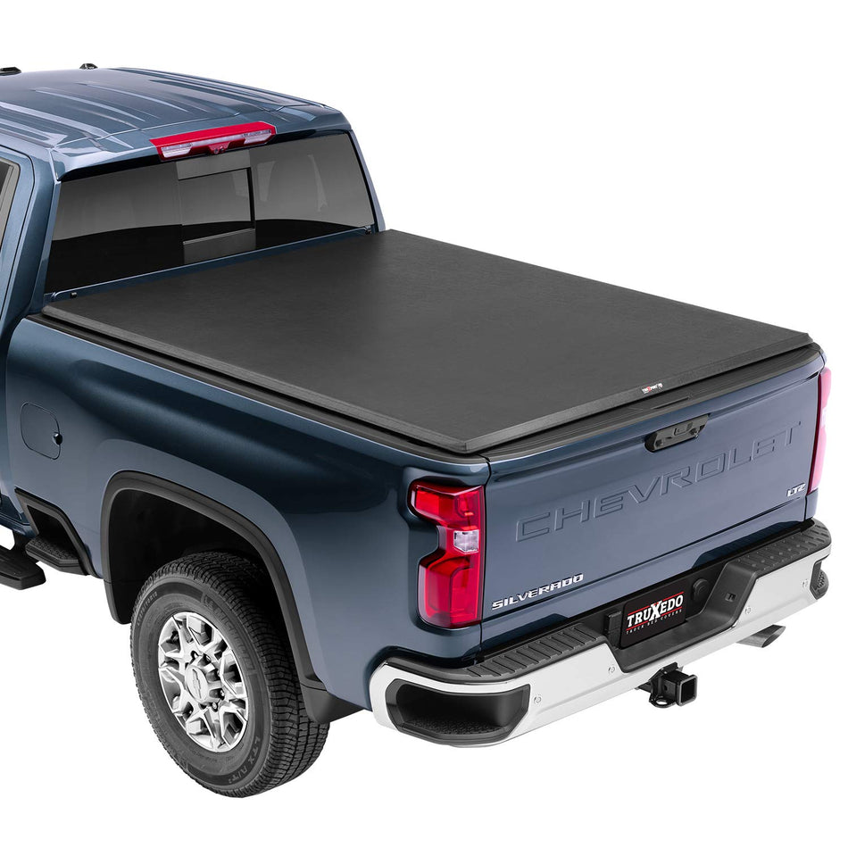 TruXedo TruXport Soft Roll Up Truck Bed Tonneau Cover  272801  Fits 2019 - 2023 Chevy/GMC Silverado/Sierra 1500, 2020-21 2500/3500HD 8 2 Bed (98.2) , Black