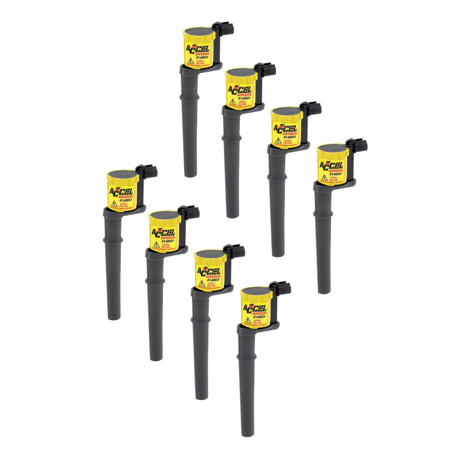 ACCEL 140034-8 SuperCoil Ignition Coil - 8 Pack