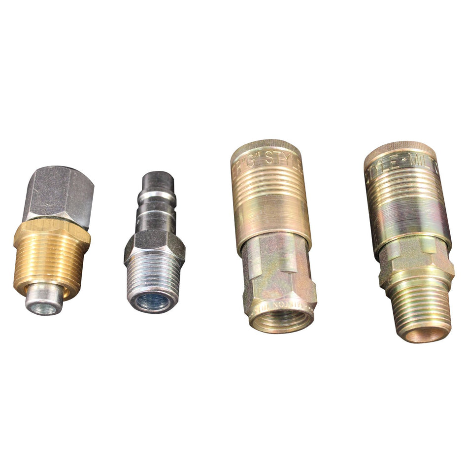 Milton (S-224) G-Style Coupler, Plug and Air hose Reducer Bushing Kit ��������� 5 Pieces